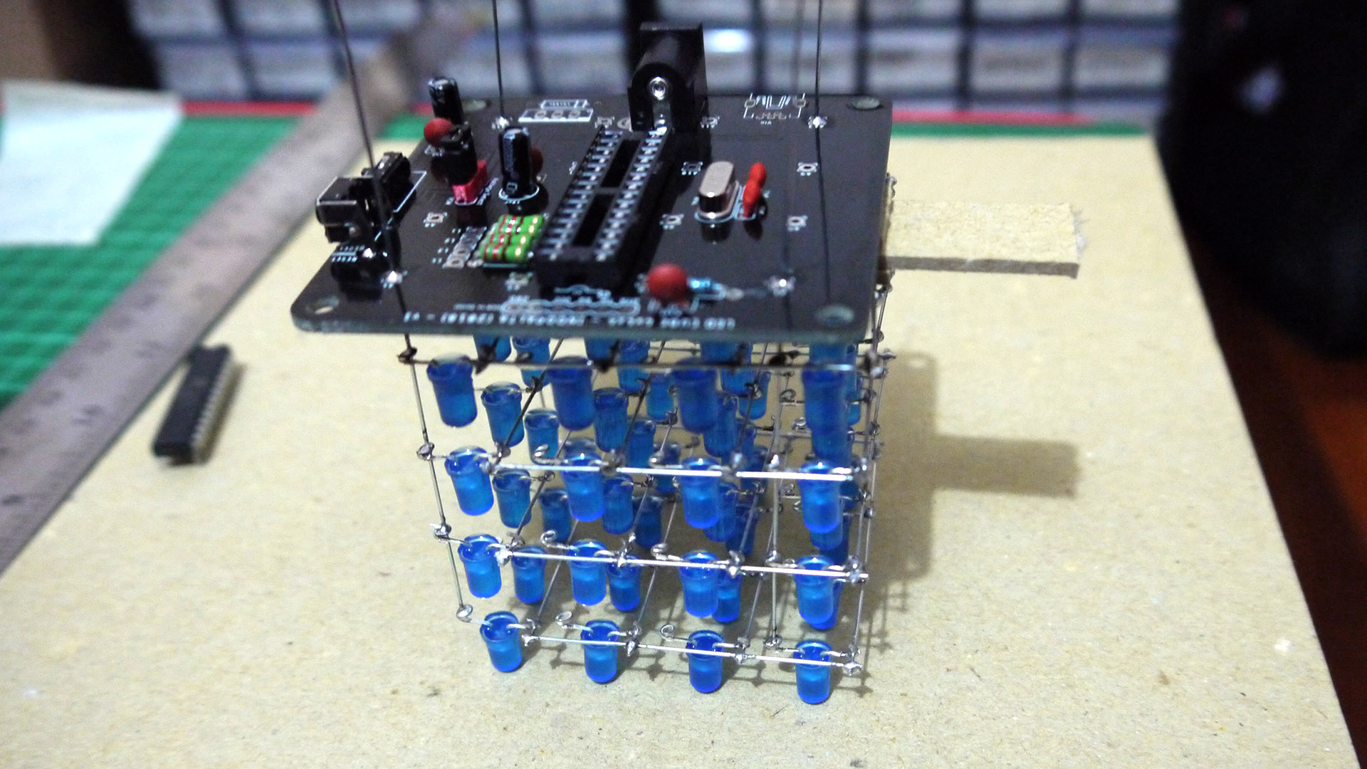 Assembling Base Board And The Cube