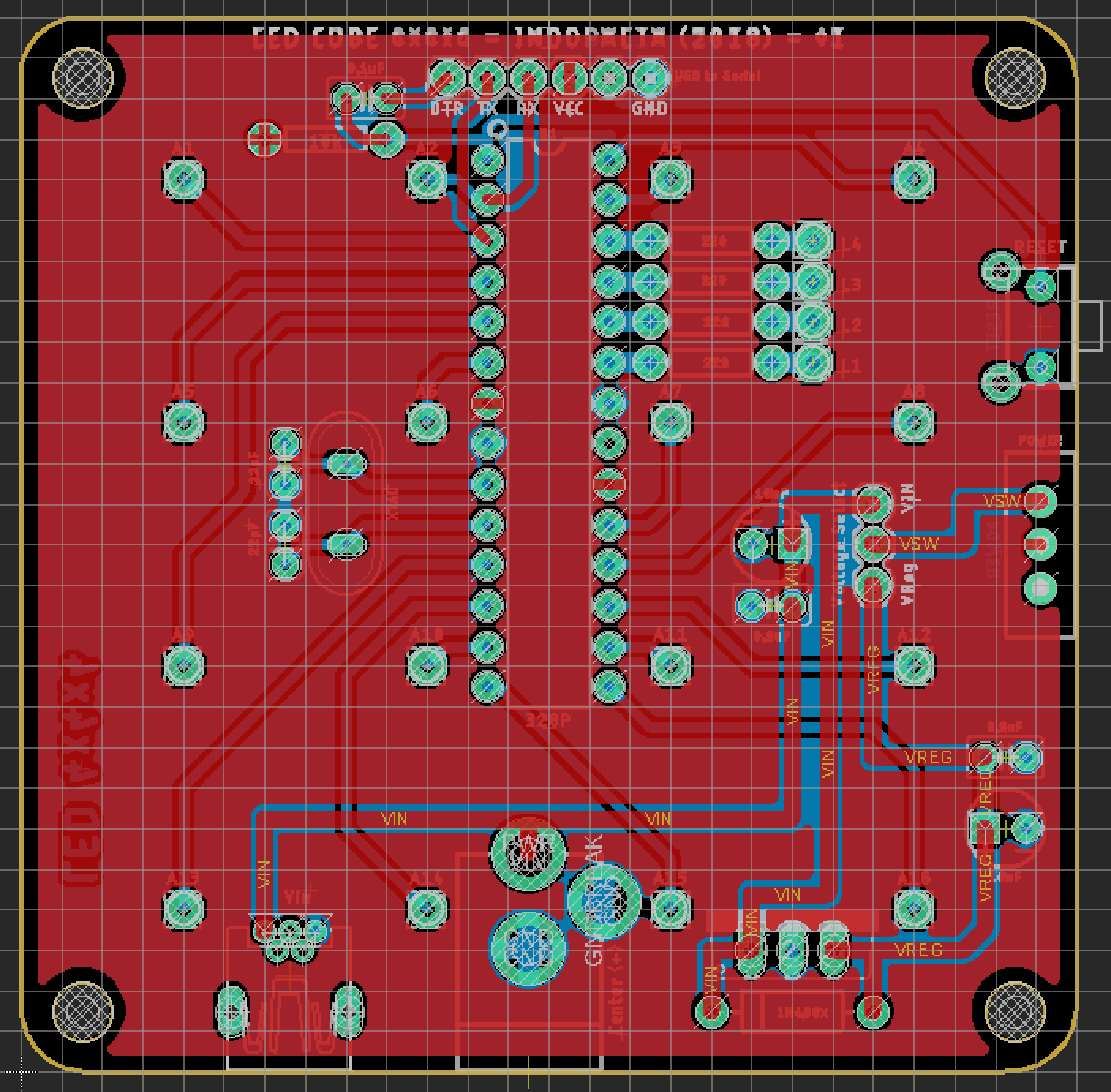 LED Cube Base Board Design